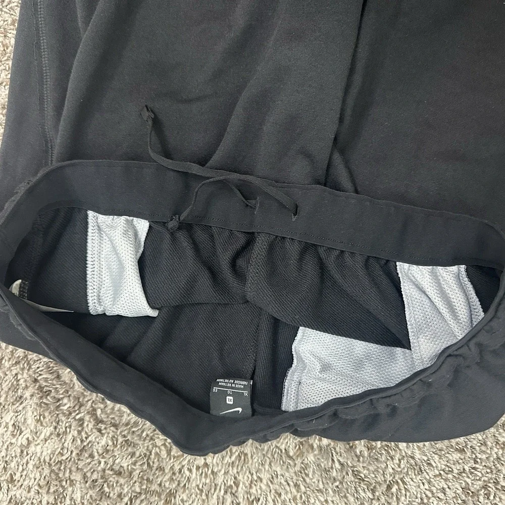 Nike Mens Solid Soft Sportswear Club Fleece Joggers Black Size XL Lounge Tapered